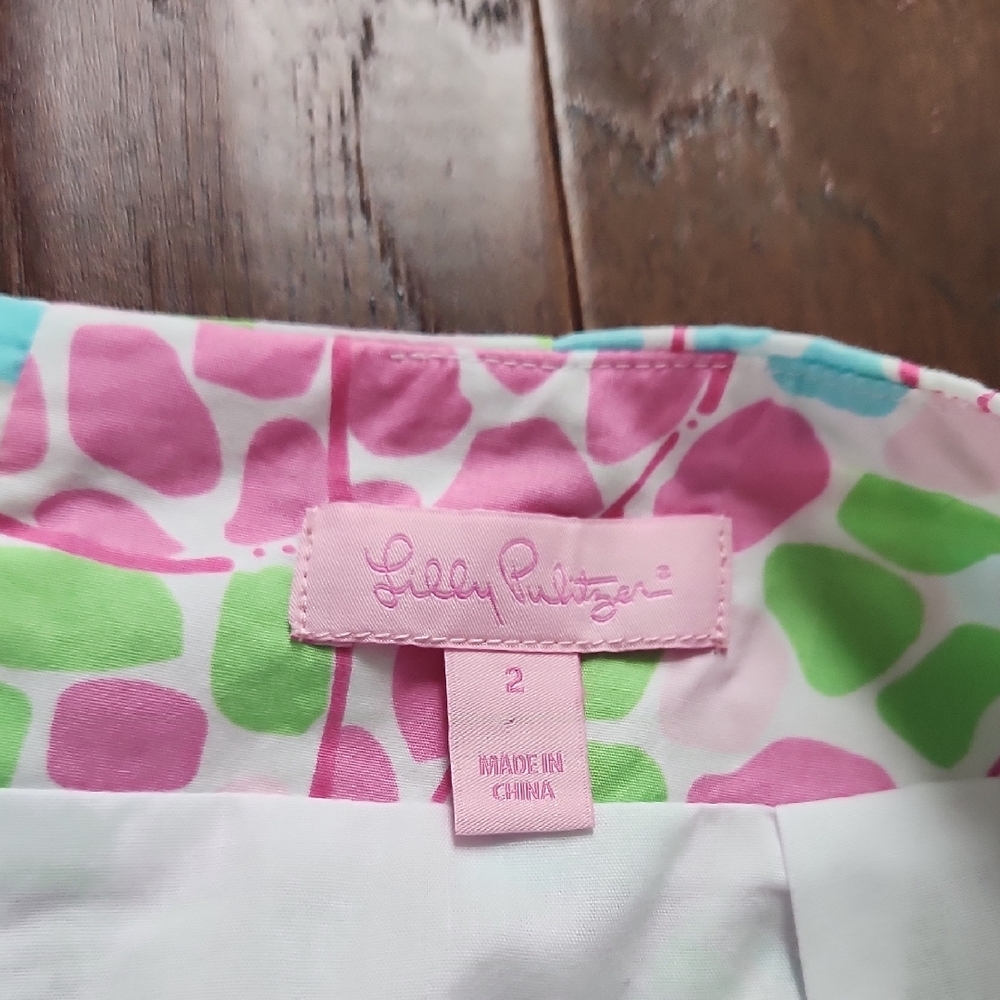 Lilly Pulitzer Multicolor Giraffe Print Skirt - Picture 3 of 4